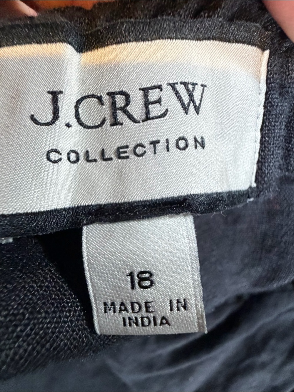 J Crew Woman’s Strappy-back Linen Midi Dress Black Size 18 spaghetti strap - Picture 4 of 7
